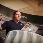 Jan speaks at NETNOD meeting (Photo courtesy of NETNOD)
