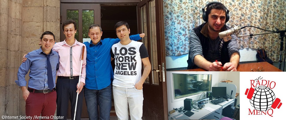 Barev dzez! You are listening to Radio MENQ. The voice of the visually impaired of Armenia. Thumbnail