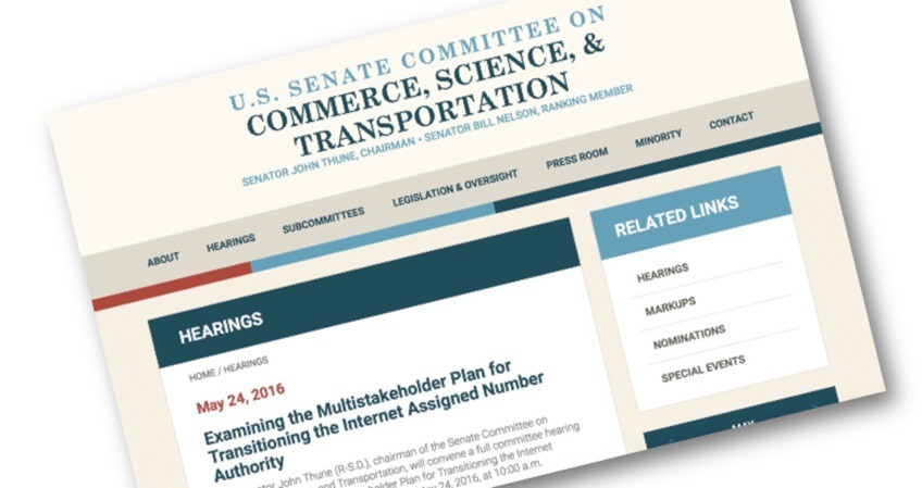 IANA Transition Hearing On May 24 Before U.S. Senate – IAB Chair Andrew Sullivan Testifying Thumbnail