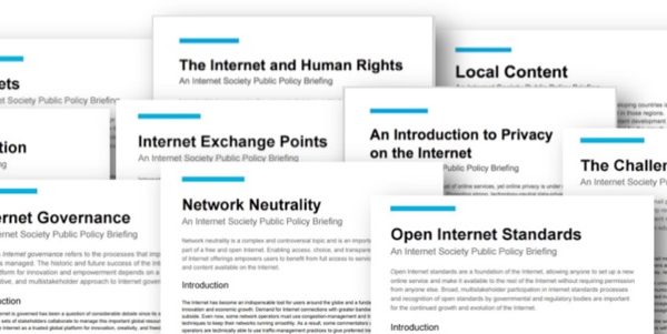 Fiches sur les politiques publiques de Internet Society disponibles en français Thumbnail
