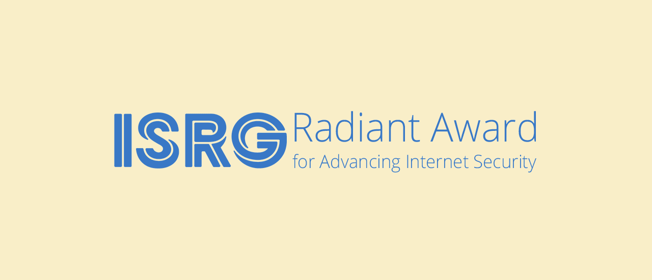 L&rsquo;Internet Security Research Group a décerné à Rachel Player le prix Radiant Thumbnail