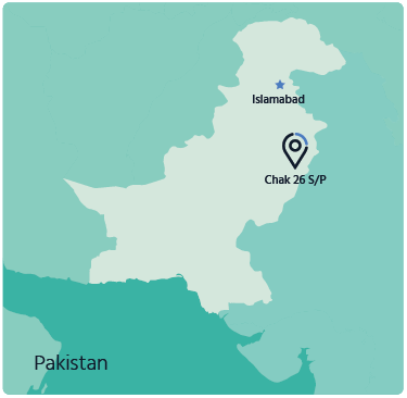 A map of Pakistan