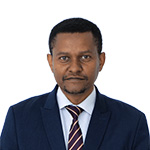A headshot of a man